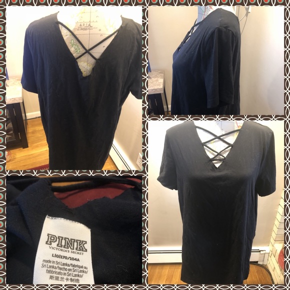 PINK Victoria's Secret Tops - Like New Pink Victoria’s Secret Campus Tee Shirt